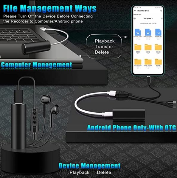 MINIATUROWY DYKTAFON PODSŁUCH SZPIEGOWSKI 8GB zdjęcie 12