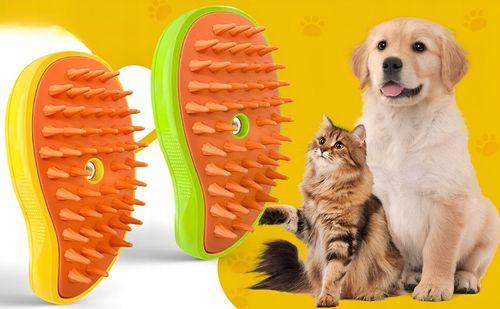 SZCZOTKA PAROWA DLA KOTA PSA ZWIERZĄT MASAŻER GRZEBIEŃ ELEKTRYCZNY SIERŚĆ na Arena.pl