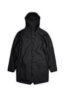 Rains kurtka przeciwdeszczowa unisex LONG JACKET 12020 01 BLACK L