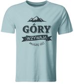 KOSZULKA GÓRY WZYWAJĄ, MUSZĘ IŚĆ, BŁĘKITNA, ROZ. XXL