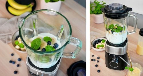 BLENDER KIELICHOWY SZKLANY MŁYNEK 2 BIDONY MOCNY 2700W TURBO 2,2L na Arena.pl