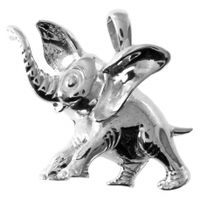 SREBRNY WISIOREK DUŻY SŁOŃ NA SZCZĘŚCIE SREBRO PRÓBY 925