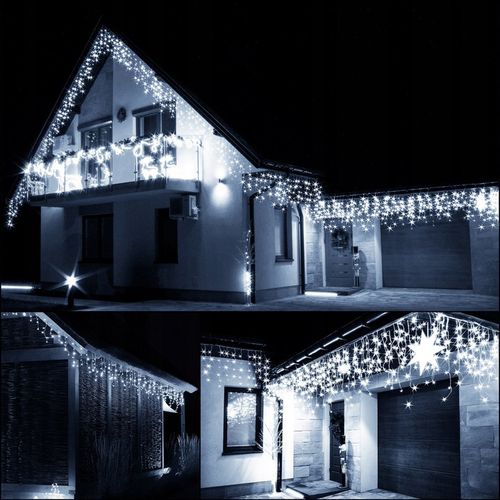 SOPLE 500 LED LAMPKI ZEWNĘTRZNE 22,5m TIMER FLASH KURTYNA GIRLANDA ŚWIETLNA na Arena.pl