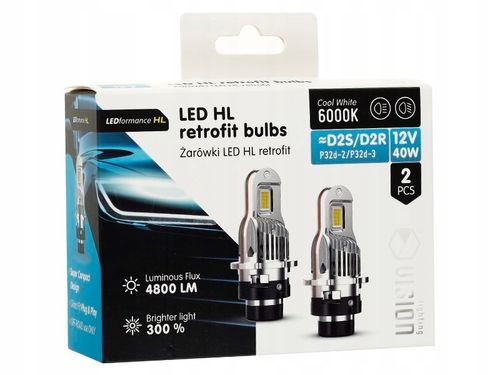 Żarówki VISION LED retrofit D2S / D2R HL 12V 40W 4800 lm 6000K CANBUS 2 szt na Arena.pl