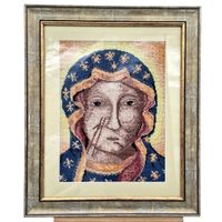 Obraz Matka Boska Częstochowska 39x32 cm - Haft Krzyżykowy