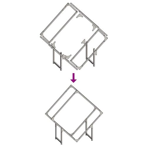 Stojak na drewno opałowe, biały, 80x25x80 cm na Arena.pl