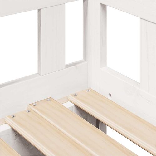 Sofa rozsuwana z szufladami, bez materaca, białe, 90x190 cm na Arena.pl