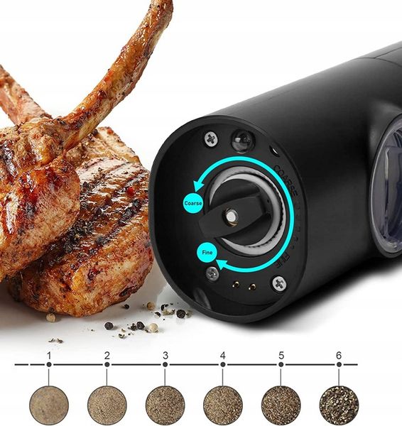 USB ŁADOWANIE ELEKTRYCZNY MŁYNKÓW DO SOLI I PIEPRZU, 2X MŁYNEK DO PRZYPRAW zdjęcie 9