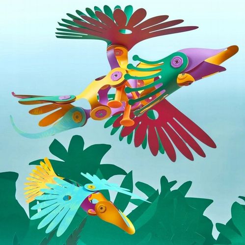 CLIXO CL-0149 Tropikalne Ptaki Kretywne magnetyczne klocki konstrukcyjne na Arena.pl