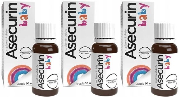 3x Asecurin Baby krople probiotyk dla dzieci 10ml zdjęcie 1