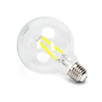 Żarówka LED Filament G95 E27 8W 900lm zimna barwa mocne światło do biura