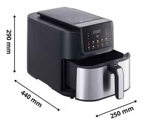 Frytkownica Beztłuszczowa Air Fryer 8L Frytownica BYRGEN Duża Misa XXL na Arena.pl