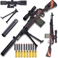 KARABIN DUŻA SNAJPERKA NA STRZAŁKI PIANKOWE ZESTAW +ŁUSKI ZABAWKA REPLIKA