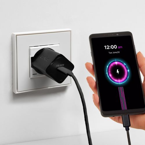 Kabel przewód w oplocie USB-C 60W 1.5m - czarny na Arena.pl