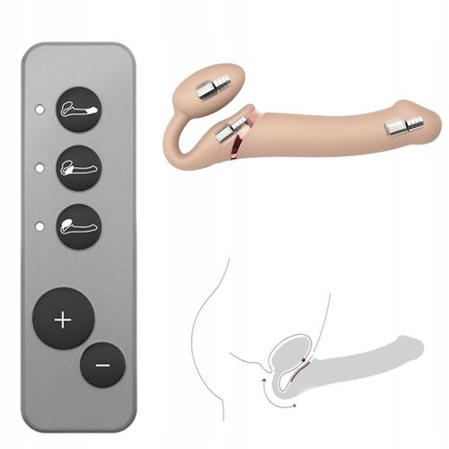 Cielisty penis z mocnymi wibracjami. STYMULATOR. na Arena.pl