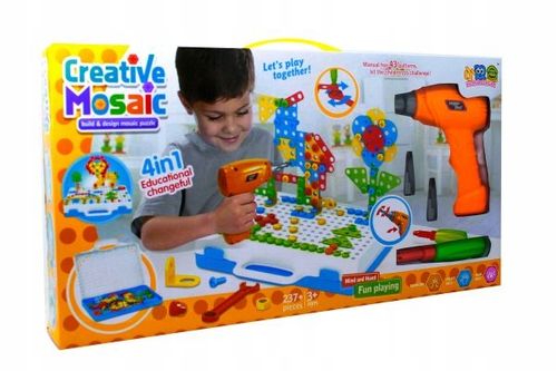 KLOCKI KONSTRUKCYJNE WKRĘTARKA ŚRUBKI WIERTARKA na Arena.pl