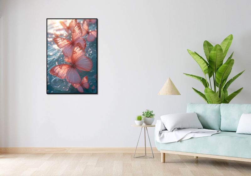 Plakat 67,5x100cm Świetliste Motyle zdjęcie 4