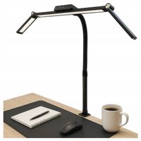 Lampa biurkowa Alogy czarna LED z regulowanym ramieniem i ściemnianiem