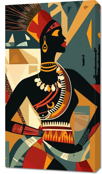 Obraz 50x90cm Afrykańska Mozaika zdjęcie 1