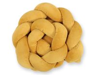 Ochraniacz warkocz pleciony MINKY do łóżeczka 180cm - musztardowy