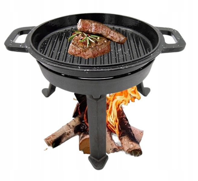 KOCIOŁEK 10L ŻELIWNY 3w1 emaliowany MARMUREK PRAŻONE DUSZONKI PRAŻUCHY zdjęcie 8