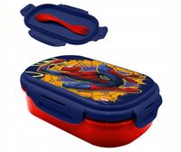 2 x LUNCH BOX Pudełko Śniadaniowe Śniadaniówka Spiderman PCV + sztućce