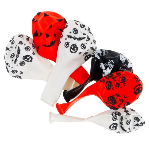 Balony Lateksowe,, Mix Wzorów, Z Motywem Halloween, Z Dyniami, Zestaw 6Szt. na Arena.pl