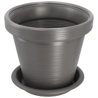 DONICA DONICZKA + PODSTAWKA DŁUTO ANTRACYT 46x40cm