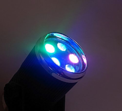 Stroboskop Mini Reflektor Disco 5X1W Led Rgb Sound-Activated / Automat na Arena.pl