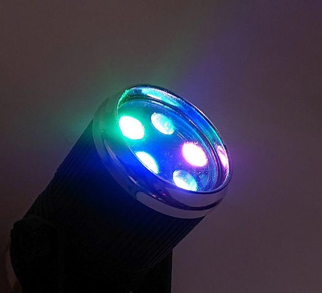 Stroboskop Mini Reflektor Disco 5X1W Led Rgb Sound-Activated / Automat zdjęcie 1
