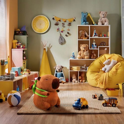 Maskotka Pluszowa Kapibara z Plecakiem 30 cm XL Miękki Pluszak Zwierzątko na Arena.pl