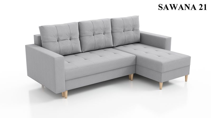 Narożnik rozkładany SCANDI na sprężynach, pojemnik zdjęcie 24