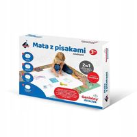 Askato Magiczna MATA z pisakami wodnymi 2w1 do malowania 120x90 cm