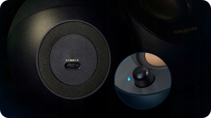 GŁOŚNIKI CREATIVE Pebble V2 USB-C czarne zdjęcie 9