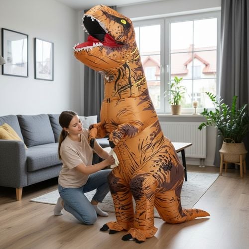 Przebranie dmuchany T-rex na Arena.pl