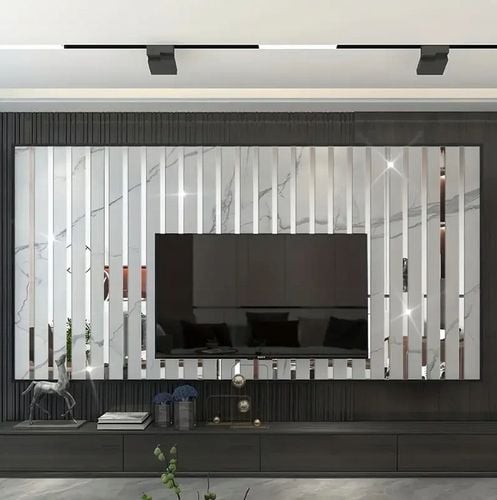 Listwy Chrom Taśma Ozdobna Samoprzylepna Srebrna Dekoracyjna Lustro 2cm 10m na Arena.pl