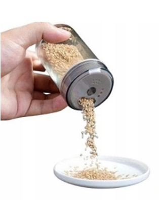 Organizer na przyprawy obrotowy pojemniki szklane 6 sztuk przyprawnik sól na Arena.pl