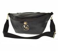 Laura Biaggi – nerka saszetka maxi groszek czarny mat JS182