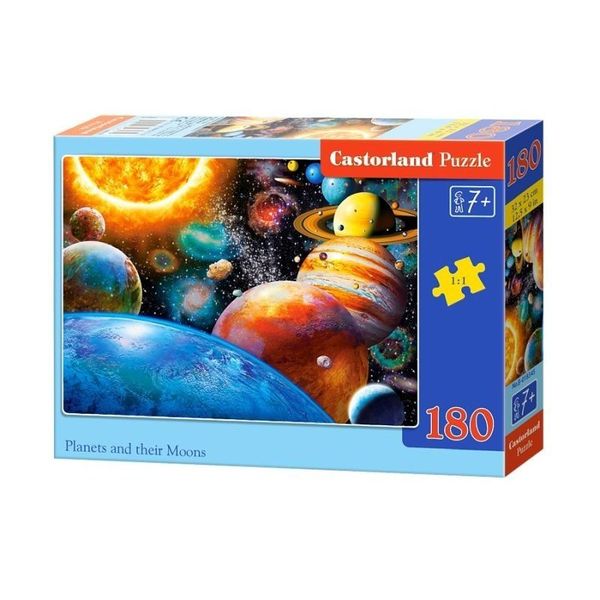 Puzzle 180 el. planets moons CASTOR zdjęcie 1