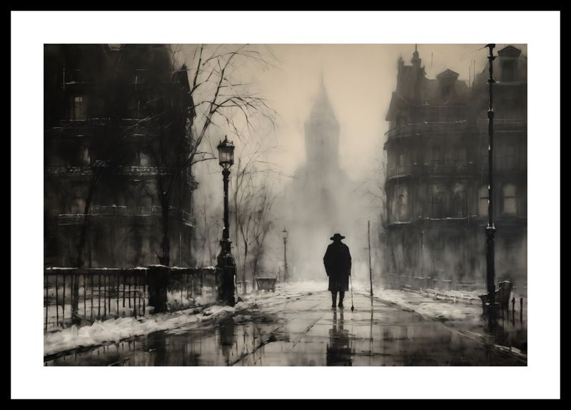Plakat 45x30cm Mgła nad Londynem zdjęcie 3