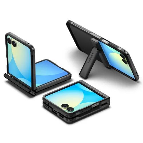 Etui Spigen Tough Armor Pro Mag MagSafe na Samsung Galaxy Z Flip 7 - czarne na Arena.pl