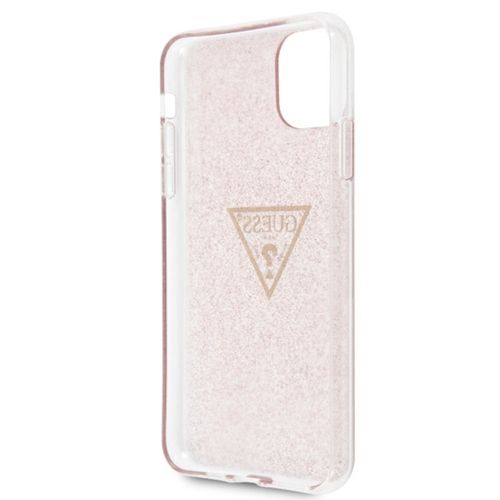 Guess 4G Peony Solid Glitter - Etui iPhone Xs / X (różowy) na Arena.pl