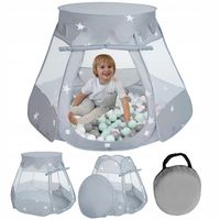 NAMIOT SUCHY BASEN ZAMEK z piłkami kulki 100 szt