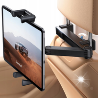 UCHWYT HOLDER SAMOCHODOWY NA TABLET OBROTOWY NA ZAGŁÓWEK SAMOCHODU 360°