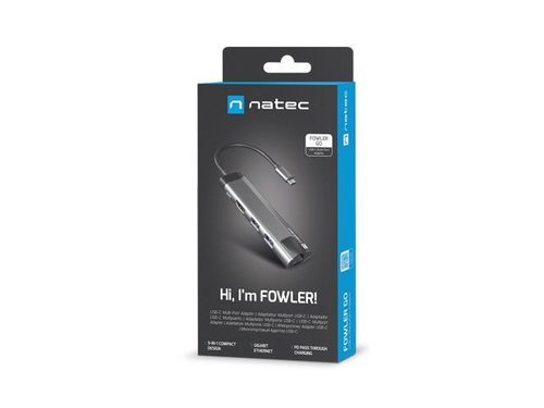 Stacja dokująca USB Natec Fowler GO Multiport USB-C PD, 2x USB 3.0 na Arena.pl