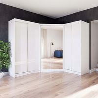 Garderoba Szafa Narożna PARIS drzwi przesuwne