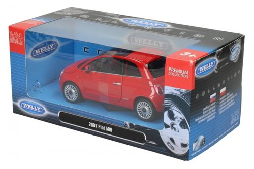 Fiat 500 rocznik 2007, czerwony na Arena.pl