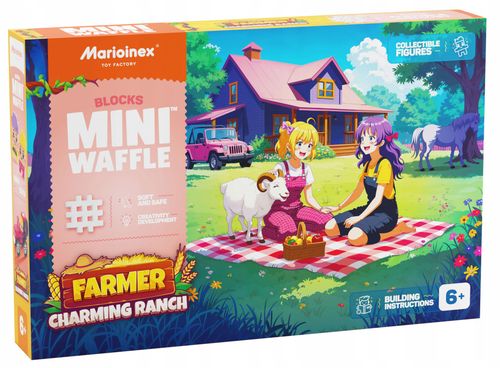 Marioinex klocki WAFFLE mini FARMER - Urocze ranczo, 112 elementów na Arena.pl
