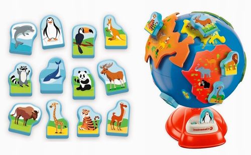 INTERAKTYWNY GLOBUS PRZEDSZKOLAKA MÓWIĄCY OBROTOWY DO ZŁOŻENIA ZOOLOGICZNY na Arena.pl