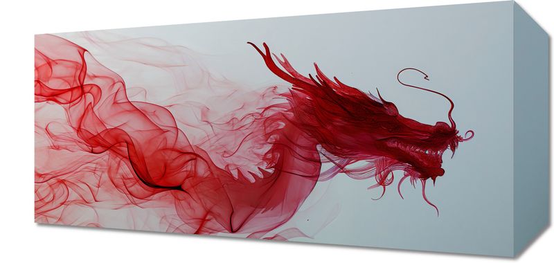 Obraz 40x20cm Smoczy Wzlot zdjęcie 1